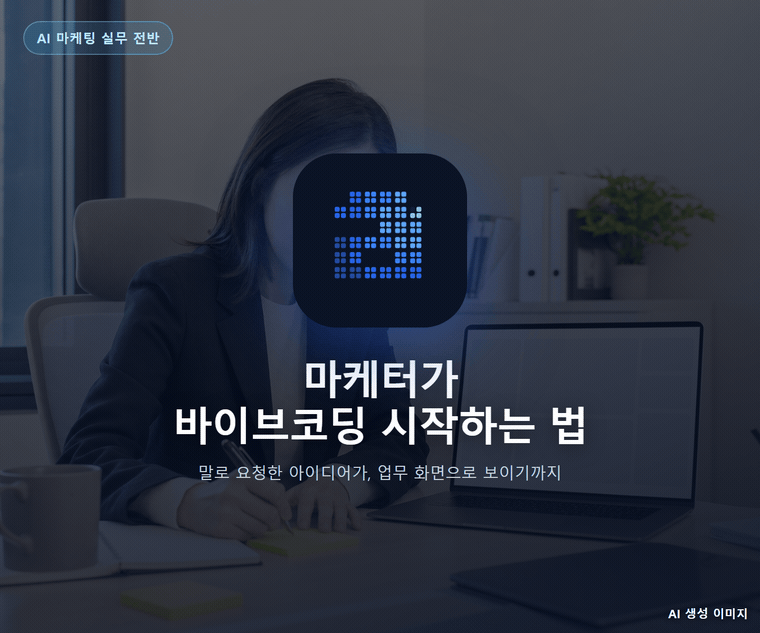 마케터가 바이브코딩 시작하는 법